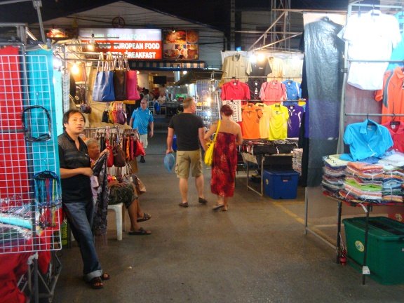 After dark view, Poonsuk Road end looking towards Poonsuk Road.