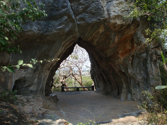 The semi-cave with a view.