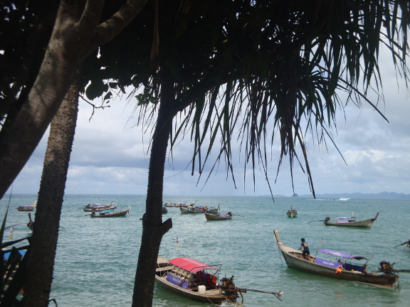 Pai Plong Beach.  The tide was high