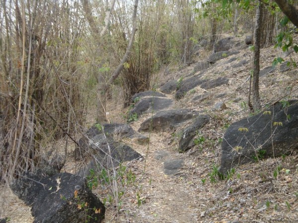 quite a few rocks to climb over