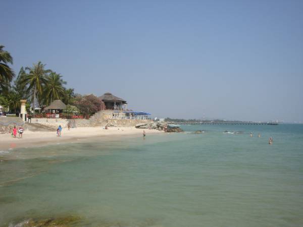 Hua Hin Beach view.