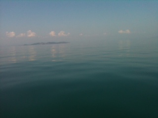 Calm, not the distance from Koh Thalu, we were out there!