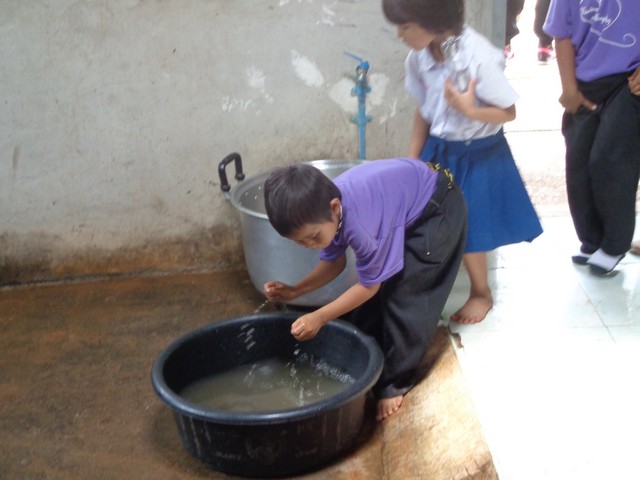 Washing hands