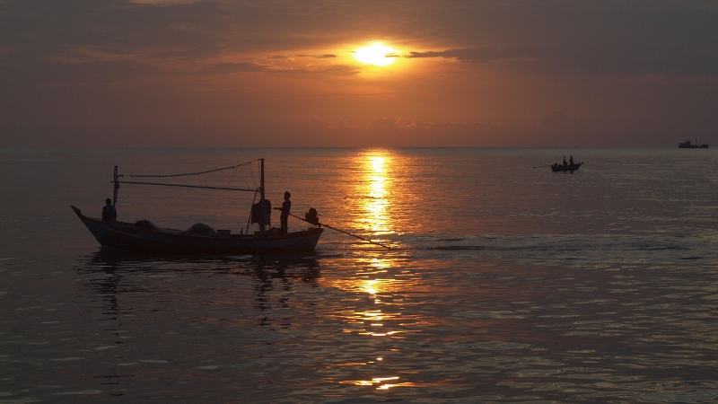 Sun Rise Over Gulf of Thailand