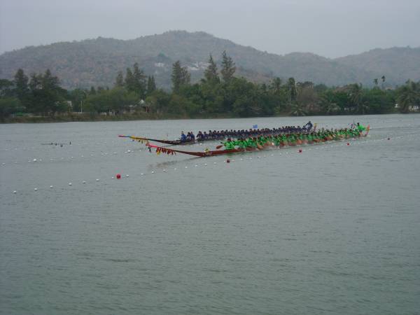 Dragon boats near Hua Hin