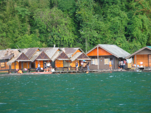 The boatman then took us over to the floating hotel.