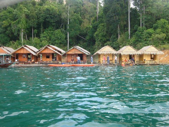 The boatman then took us over to the floating hotel.