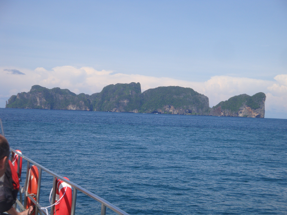 Phi Phi Island looked huge, and not at all how it looked on photographs I’d seen