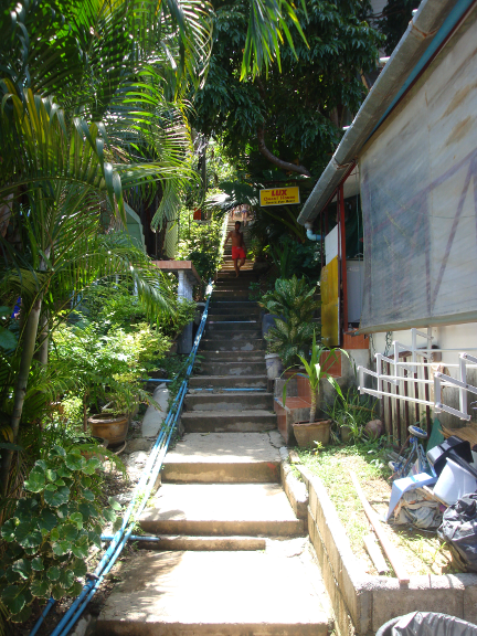 the stairway to the view point