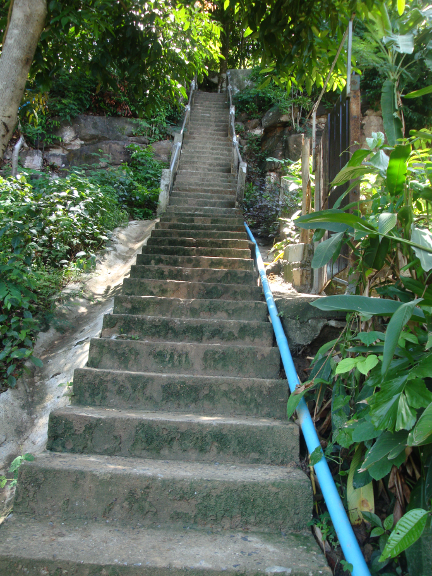 Just when I thought I was almost there, the stairs actually got steeper