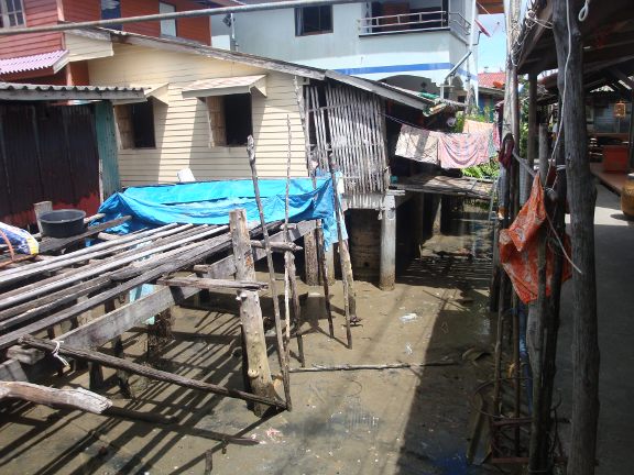 awful living conditions