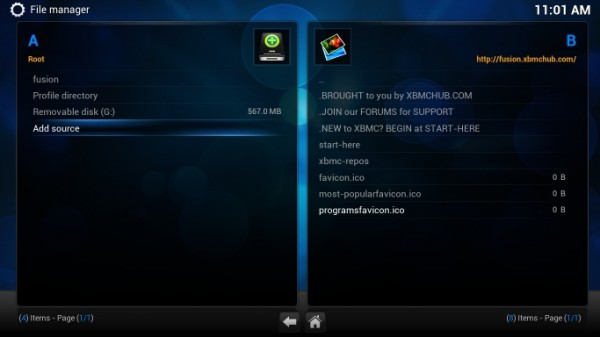 xbmc file manager