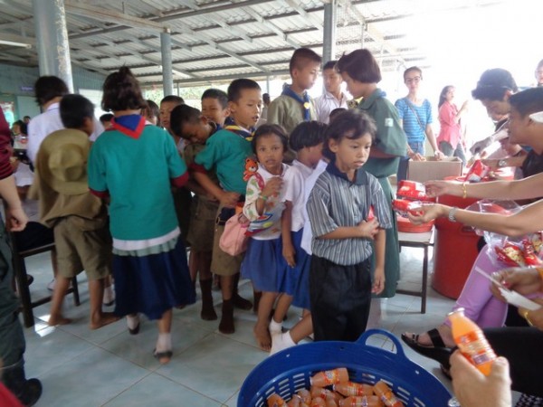 the Infant Class had by now digested their ice creams, and were invited back for more