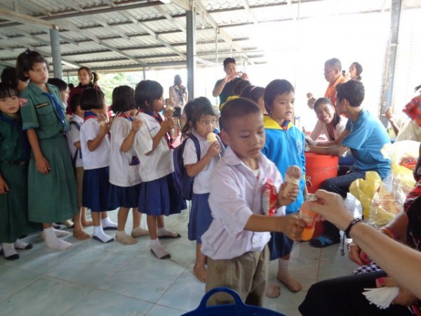 the Infant Class had by now digested their ice creams, and were invited back for more