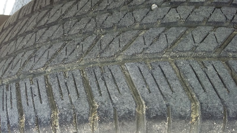 Driver's side rear tyre