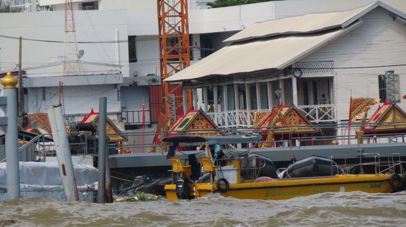 Royal Barges in the background