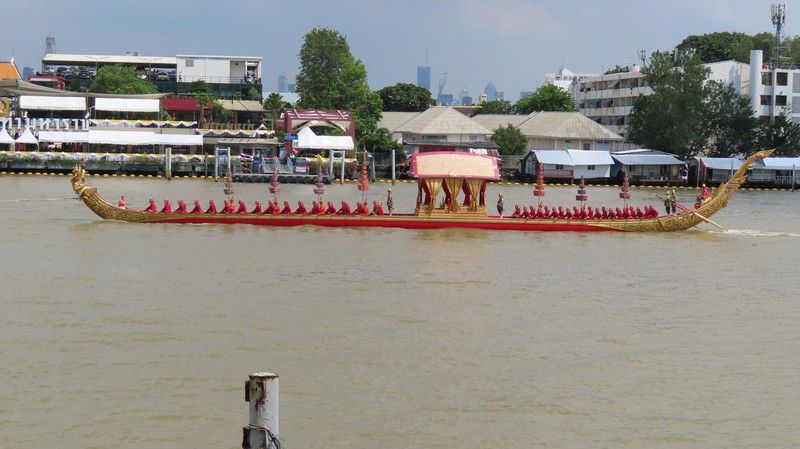 The Royal Barge Narai Song Subhan of King Rama IX.  Built as a tribute to His Majesty King Bhumibol Adulyade the Great (Rama IX) on the occassion of his Golden Jubilee in 1996.