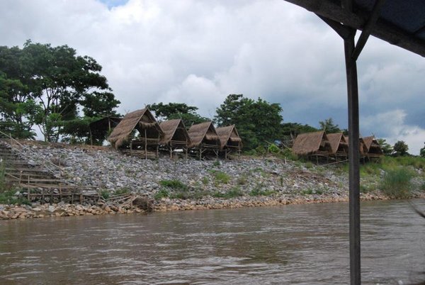 On a longtail boat on the Mae Kok river outside Chiang Rai in June 2012. On our way to a elephant camp.